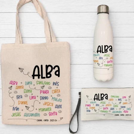 Pack Profe Botella + Bolsa + Estuche (la clase)