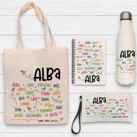 Pack Profe Botella + Estuche + Libreta (la clase)