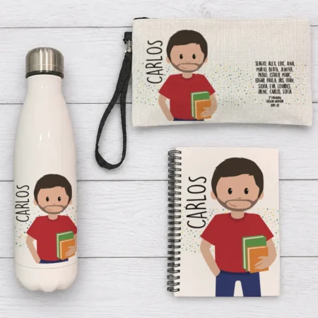Pack Profe Botella + Estuche + Libreta (gargot)