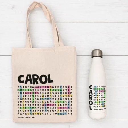 Pack Profe Botella + Bolsa (sopa de letras)