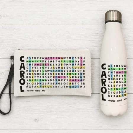 Pack Profe Botella + Estuche (sopa de letras)