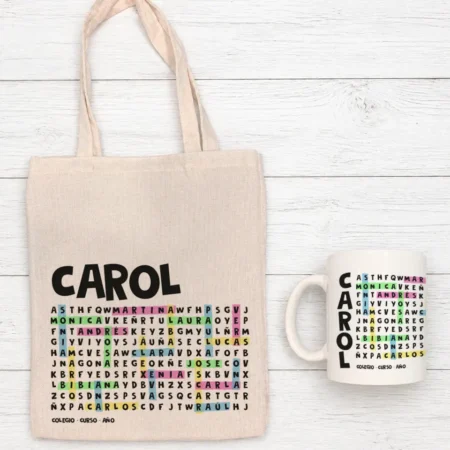 Pack Profe Taza + Bolsa (sopa de letras)