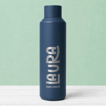 Botella Azul Nombre Profe