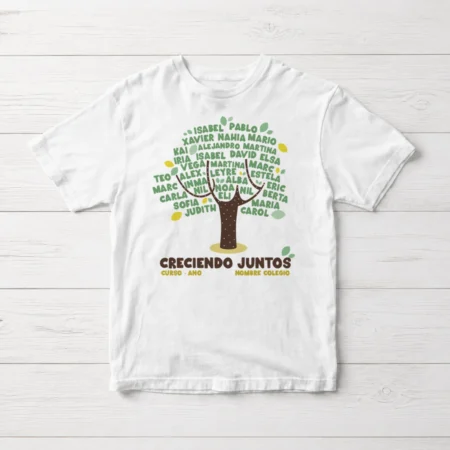 Camiseta Fin de curso 'Árbol' (mín 10 ud)