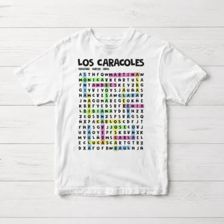 Camiseta Fin de curso 'Sopa de Letras' (mín 10 ud)