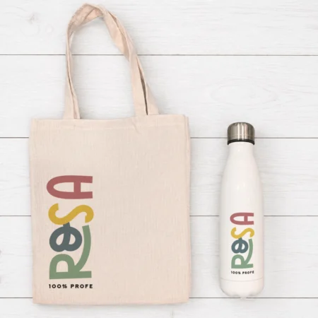 Pack Botella + Bolsa 100% Profe