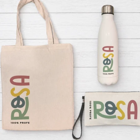 Pack Botella + Bolsa + Estuche 100% Profe