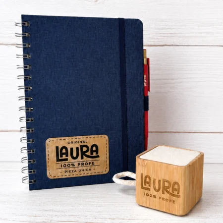 Pack Profe Libreta Denim + Mini Altavoz
