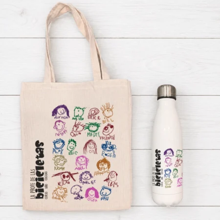 Pack Profe Botella + Bolsa (sus dibujos)